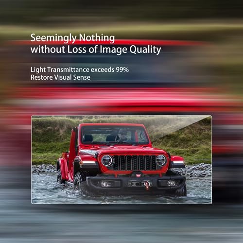 XXCIWP 2025 2026 Jeep Wrangler Gladiator Screen Protector for 2024 2025 2026 Jeep Wrangler JL Gladiator 4xe Sport Rubicon X Sahara Willys Sport S 12.3Inch 2024 Wrangler Gladiator Accessories Tempered Glass 12.3'' - Image 5