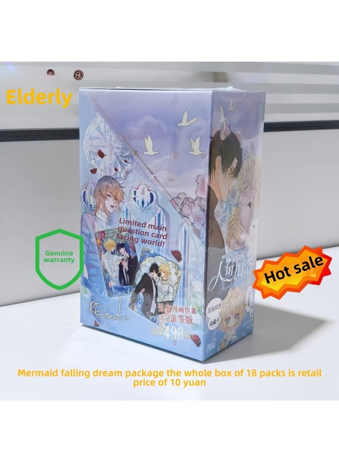 Card Tour Genuine Pony Hui Moon Pack 6th 65 Play SC Card Rainbow Pack 3 Fun Shadow 2 Twilight Full Of Collection Cards Wholesale-Color:Mermaid Falling [xi Love Pack No. 1] 1 Box/18 Packs/90 Sheets [retail Price 10 Yuan]  - Image 1
