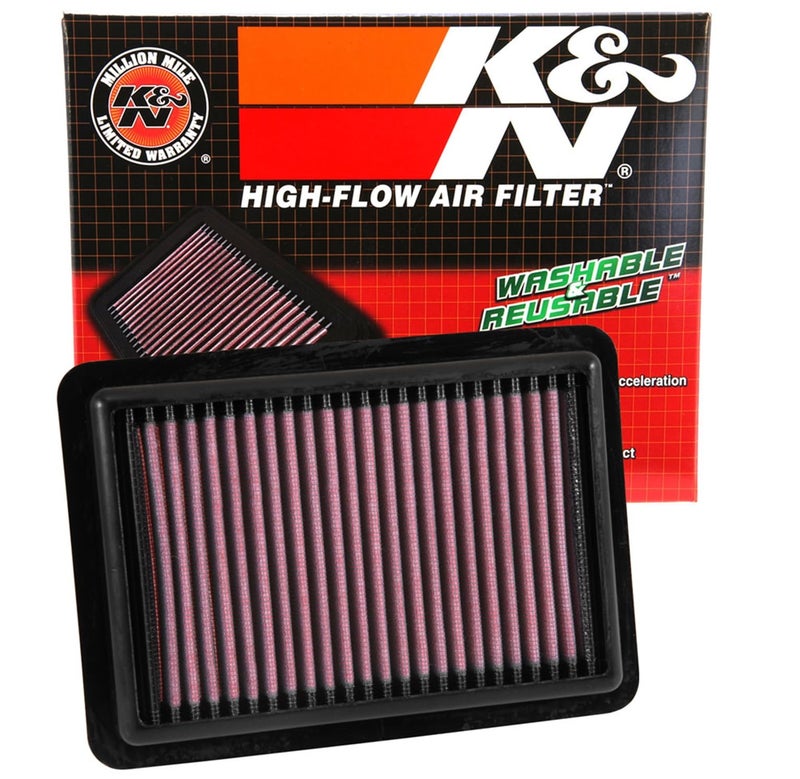 K&N High-Flow Original Lifetime Engine Air Filter: Increase Power: Premium, Washable: Compatible with 2015-2022 Honda: Fit, HR-V, 33-5027 - Image 1