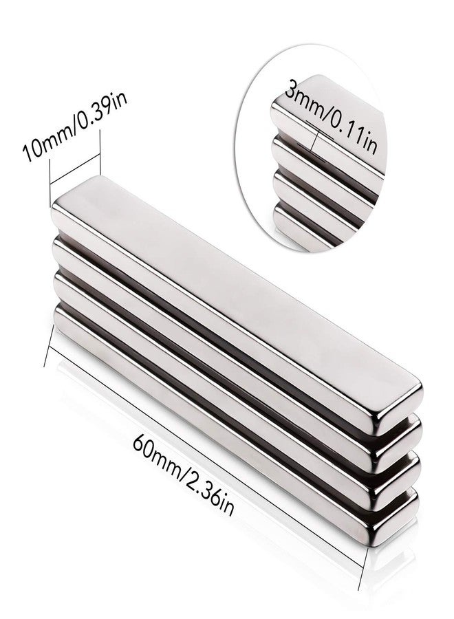 LOVIMAG Powerful Neodymium Bar Magnets, Rare-Earth Metal Neodymium Magnet - 60 x 10 x 3 mm, Pack of 12 - Image 3