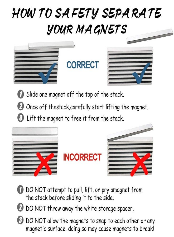 LOVIMAG Powerful Neodymium Bar Magnets, Rare-Earth Metal Neodymium Magnet - 60 x 10 x 3 mm, Pack of 12 - Image 5