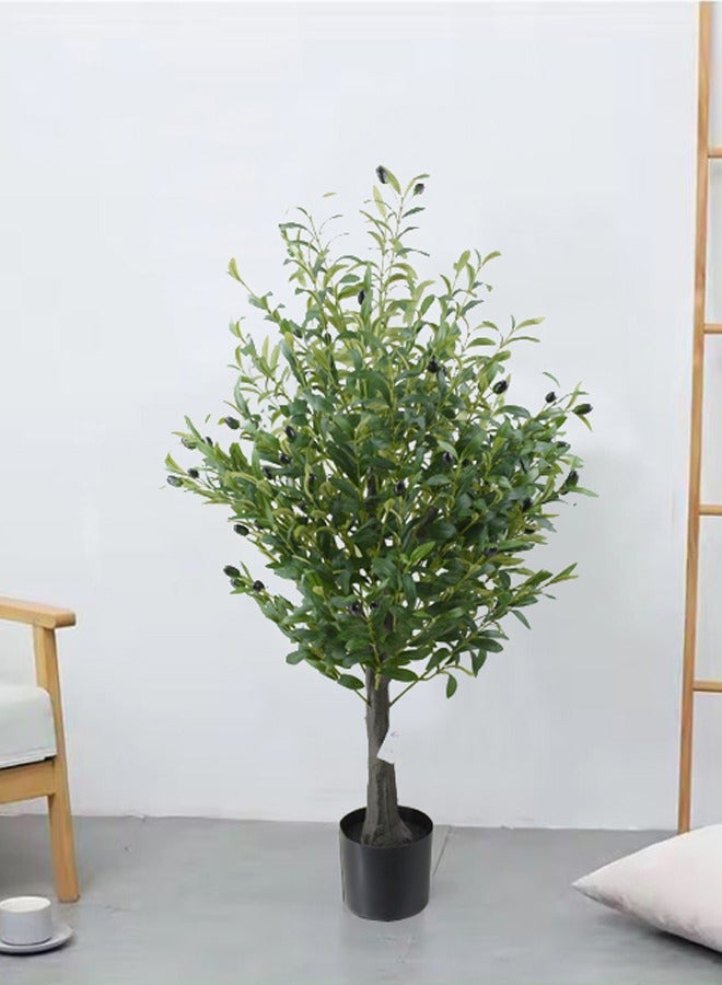 DRAMA HOME Artificial Olive Tree, 120 cm Tall A Touch of Nature for Your Home or Office Decor  - Image 1