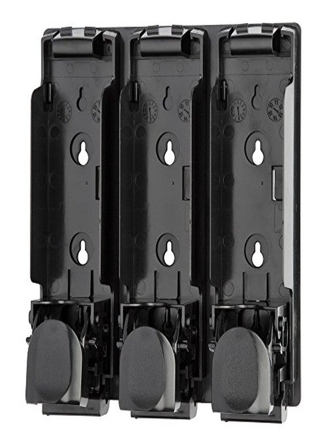 EZPULL Trio Wall Mounted Shampoo Soap Shower Dispensers with 3x350ml Refillable Bottles, White - Image 3