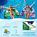 AIHSUMC Inflatable Pool Float Chair 2 Pack Floating Pool Chair Adult Pool Float Seat with Cup Holder and Backrest Portable Lounge Floats for Swimming Pool Party Toy Floaties Beach FloatyXXL - Image 4