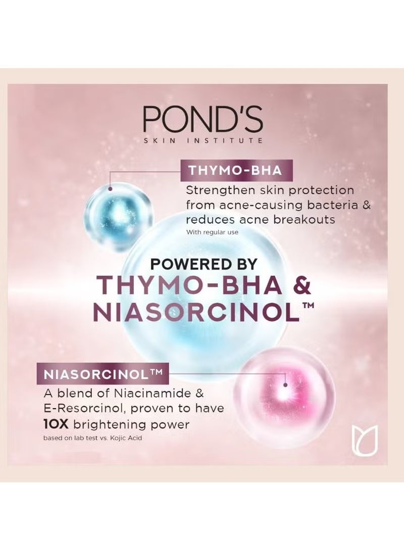 بوندز غسول الوجه بوندز برايت ميركل للتحكم في حب الشباب بثايمو-BHA (نياسورسينول) – 100 جم | يقلل حب الشباب في 3 أيام | غسول تنظيف عميق لبشرة صافية وناعمة - Image 5