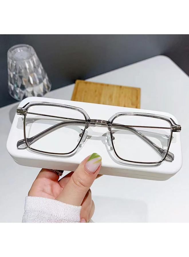 Generic Student Flat Glasses Women's Classic Retro Anti-blue Light Hd Half Frame Myopia Frame Men's Frame 