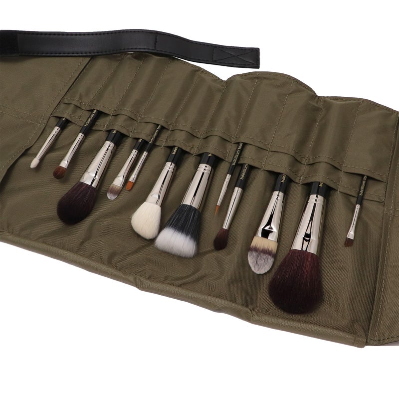 Bdellium Tools Professional Makeup Brush Maestro Series - Complete 12pc. Brush Set with Roll-Up Pouch - Image 5