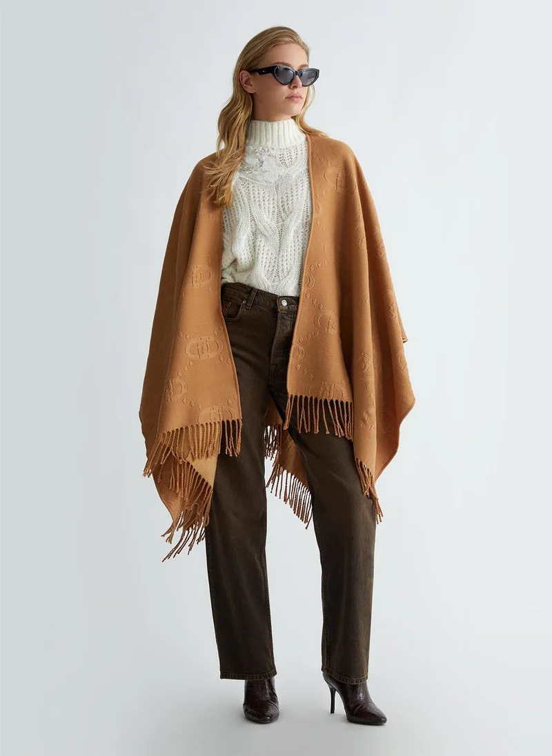 Liu Jo Poncho with logo