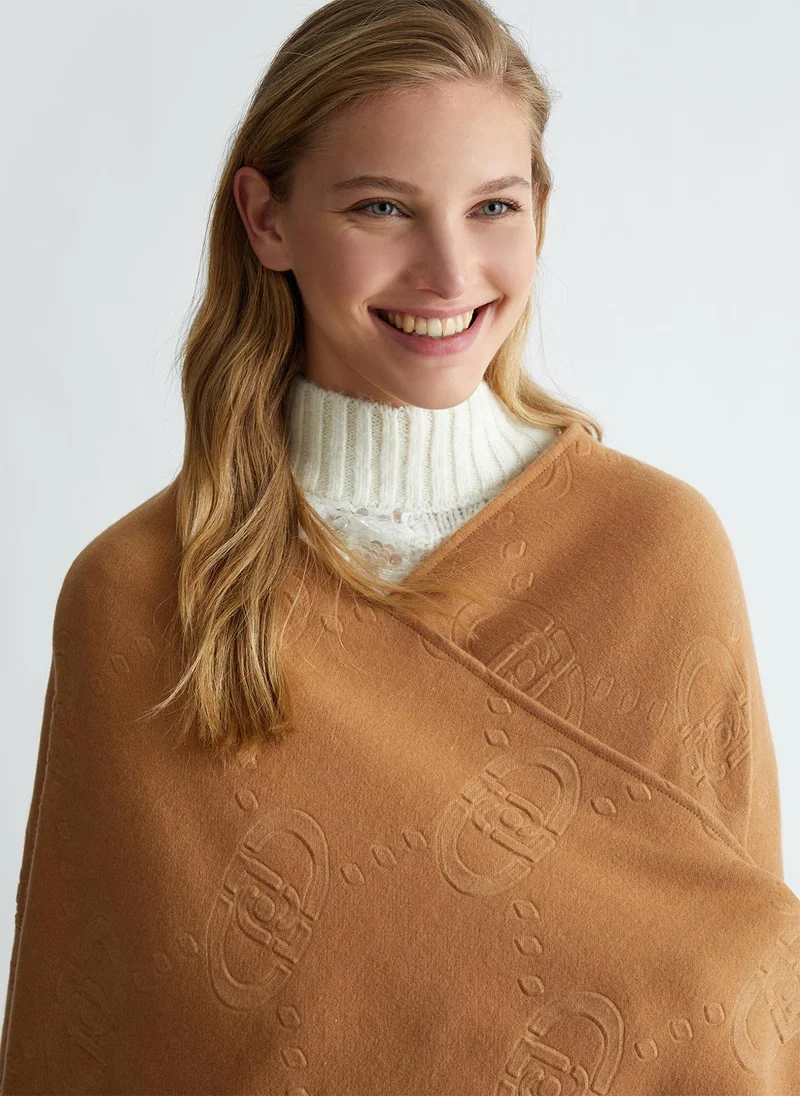 Liu Jo Poncho with logo