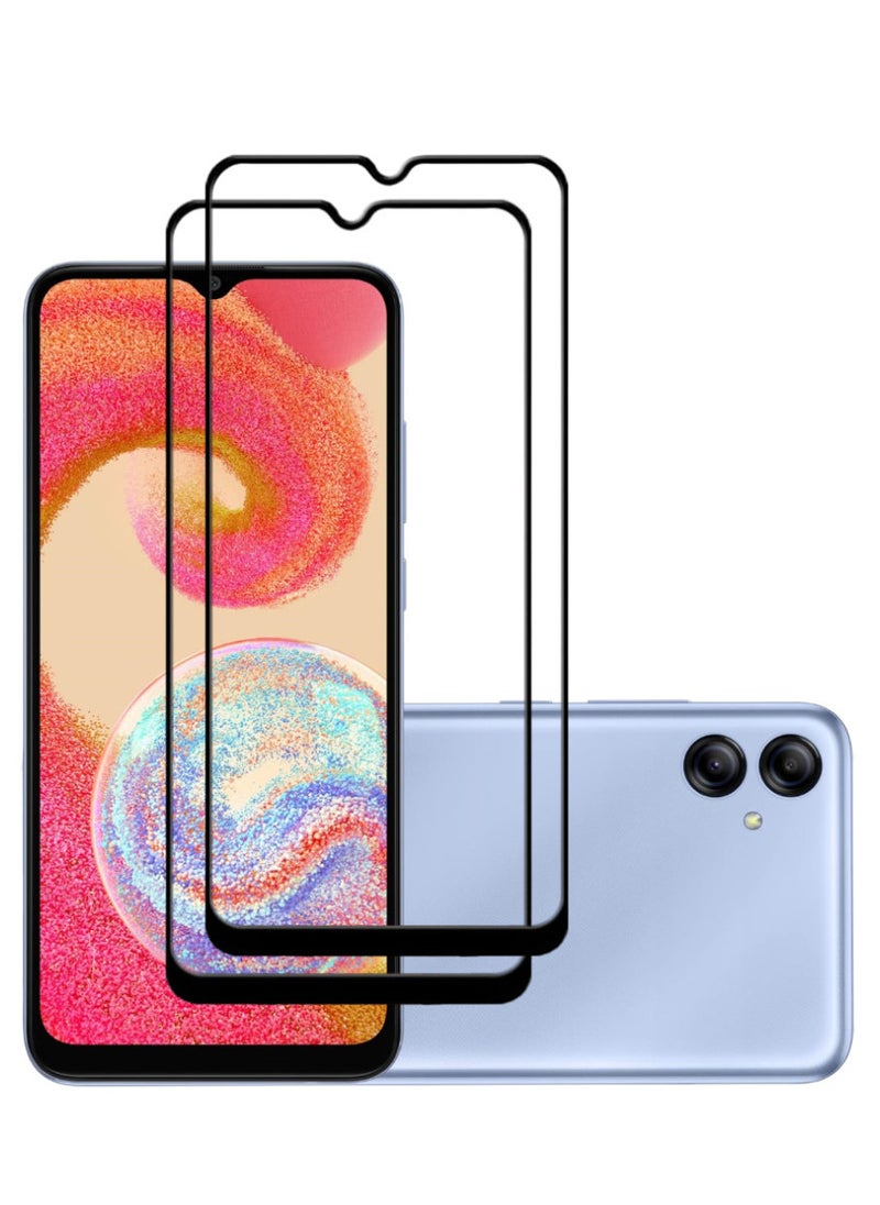 ACLIX 2 Pieces Antistatic ESD Dustproof Premium Quality High Definition Tempered Glass Screen Protector Designed For Samsung Galaxy A04e - Image 1
