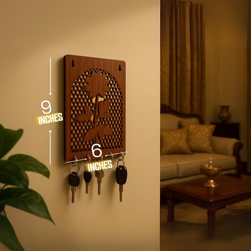 Maefele Key Hanger for Wall (Golden Honeycomb) - Image 3