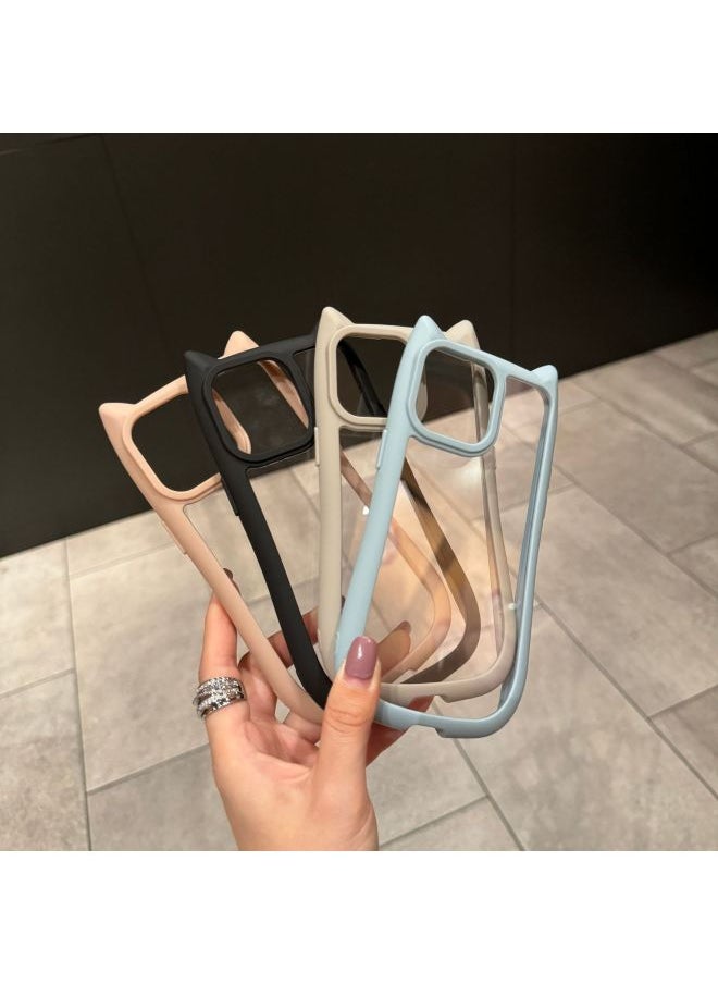 Generic - Cat Ear Mobile Phone Case 7 Drops Of Glue 16 For Apple 15PROMAX Simple 14/13 Full 12 Drop 11-Color:Purple-Applicable Model:11proamx - Image 1