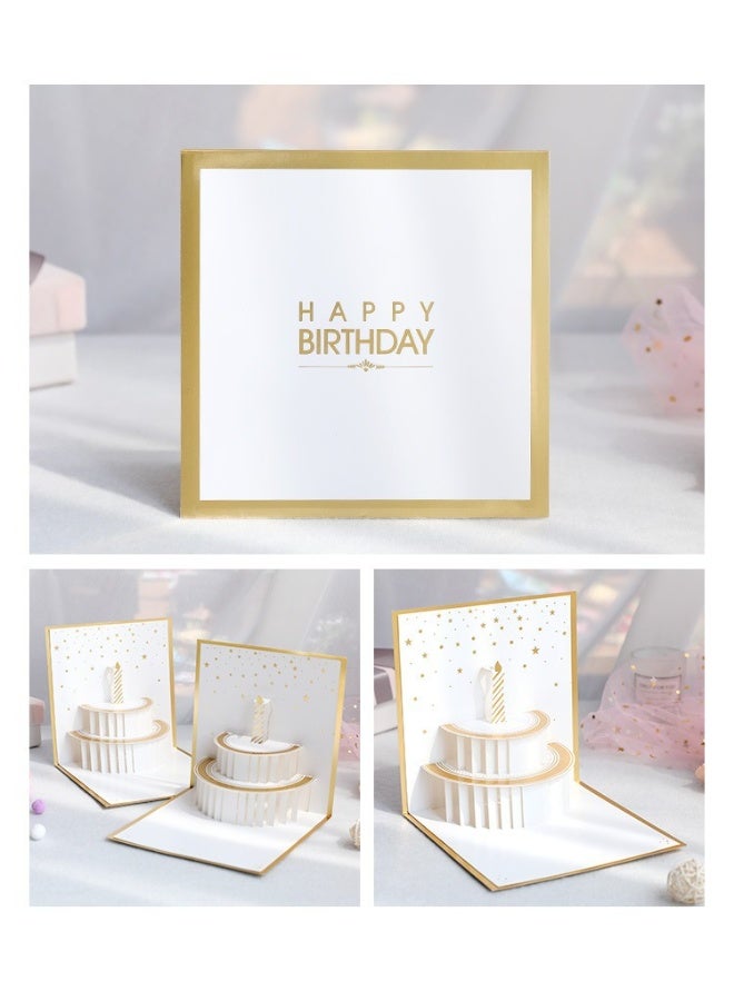 يتوهم أنيق تصميم 3D بطاقة المنبثقة ، بطاقة المعايدة لعيد ميلاد ، بطاقة هدايا Cardstock قوية وصلبة أفضل لعيد ميلاد والتخرج والذكرى السنوية - Image 5