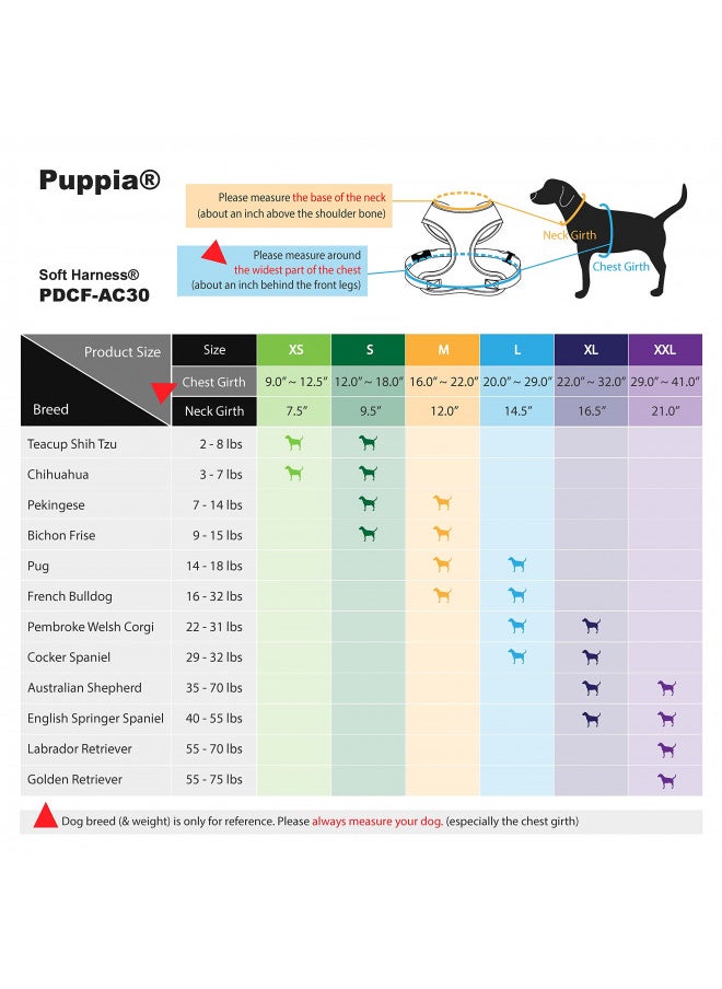 Puppia Soft Dog Harness No Choke Over-The-Head Triple Layered Breathable Mesh Adjustable Chest Belt and Quick-Release Buckle, Purple, Medium - pzsku/Z05B015DED8E196C1514EZ/45/_/1731078200/acdf20ae-58f6-42aa-8822-f36fbffa056d