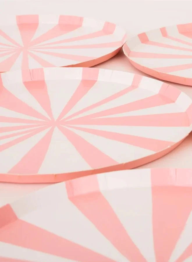 Meri Meri Pink Stripe Side Plates