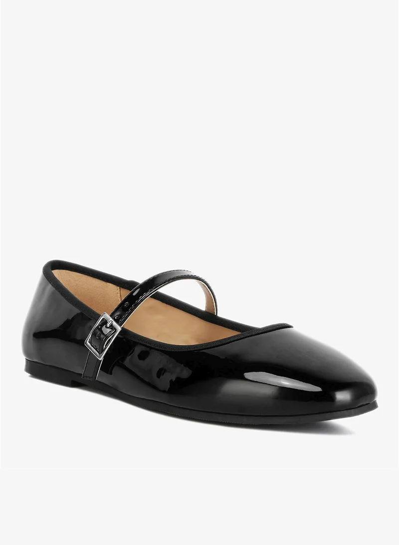 London Rag Black Classic Mary Jane Flats