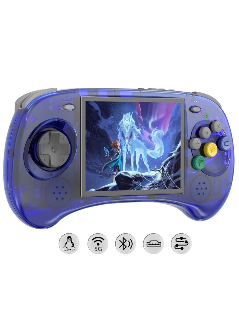 ANBERNIC  ANBERNIC RG ARC S Retro Handheld Game Console, Single Linux System with 128G SD Card 4541 Games Support 5G WiFi 4.2 Bluetooth Moonlight Streaming and HDMI (Purple)  - Image 1