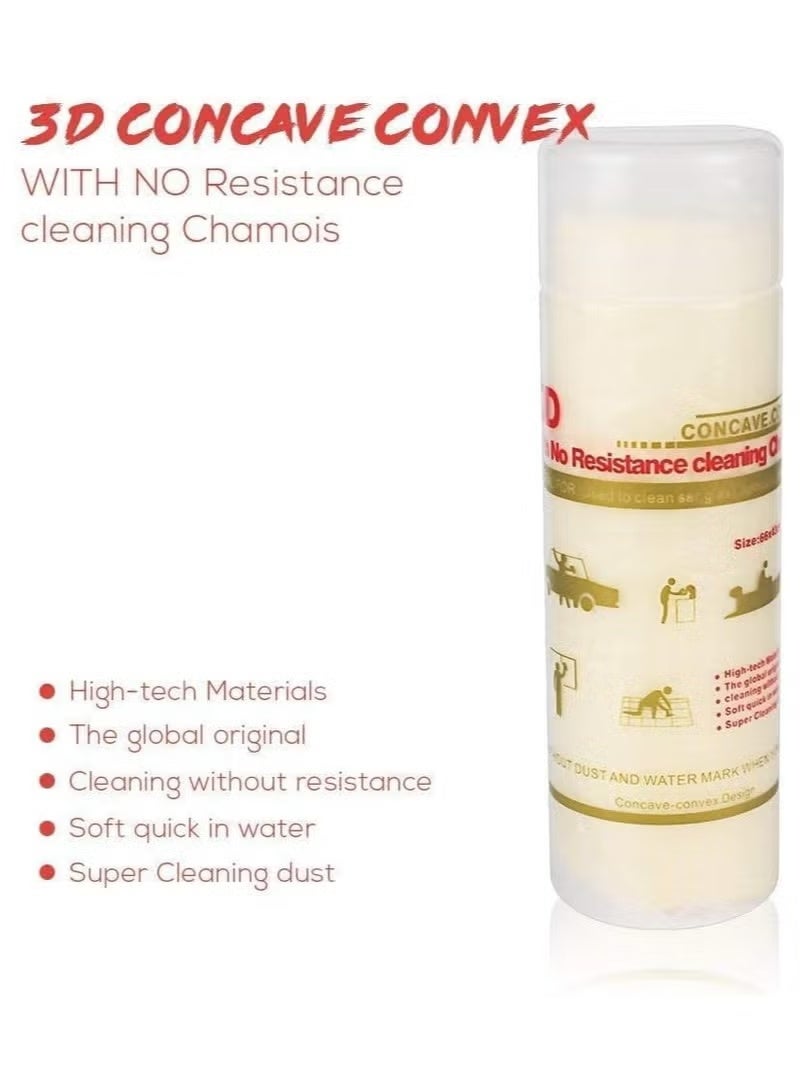 Classic 3D Chamois Pro Synthetic Car Drying Towel for Car Wash, Water Absorbent Chamois Cloth for Car, Boat and other water sports, Multipurpose Chamois Towel Cloth for Car Dusting Drying Towel - Image 1