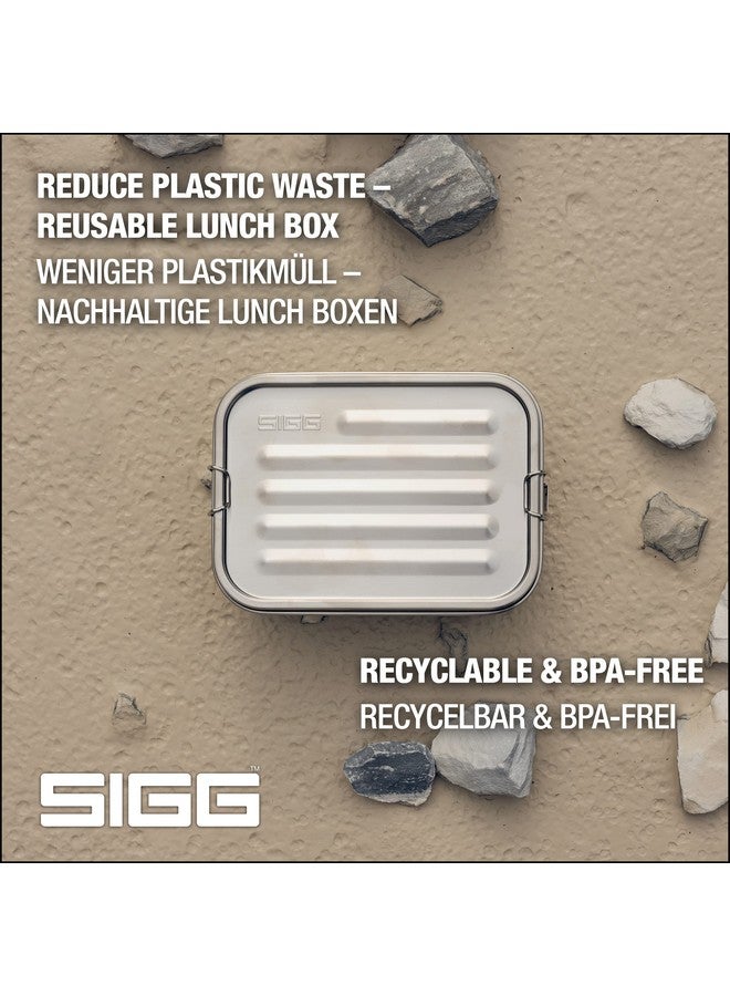 SIGG - Gemstone Lunch Box - Stainless Steel - Leak-Proof Silicone Rim - Divided Lunch Box for Lunch and Leftovers - Image 5
