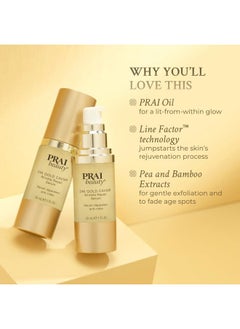 PRAI Beauty 24K Gold Caviar Wrinkle Repair Serum for Face | Anti-Aging Serum with Hyaluronic Acid to Plump and Fill In Wrinkles | Anti-Wrinkle Serum with Vitamin C for Brighter, Firmer Skin | 1.7 Oz  - Image 3