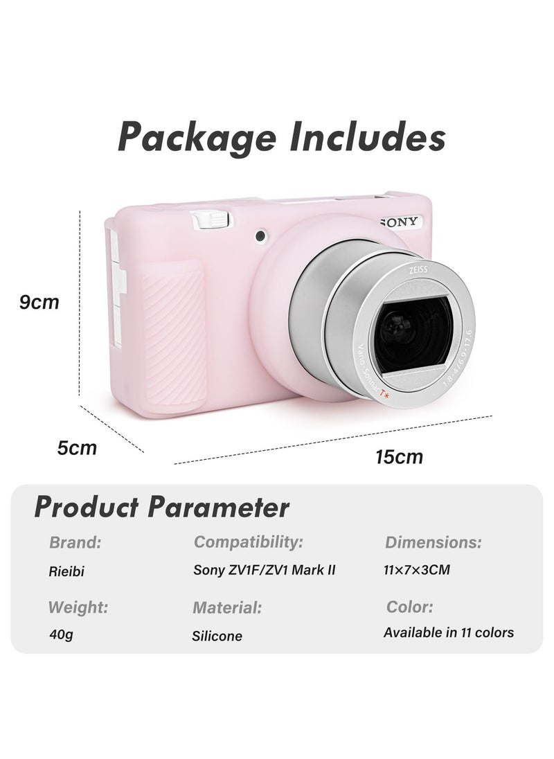 SYOSI - Soft Silicone Protective Case for Sony ZV-1F, ZV-1M2, ZV-1 Mark II Vlog Camera, Lightweight ZV1F Case, Durable Cover for Camera Protection - Image 1