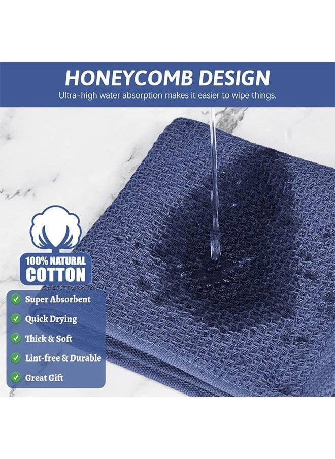 6-Piece Cotton Waffle Weave Dish Cloths,Super Soft and Absorbent Dish Towels Quick Drying Dish Rags, Multipurpose Cleaning Cloth (34*34CM) - Image 4