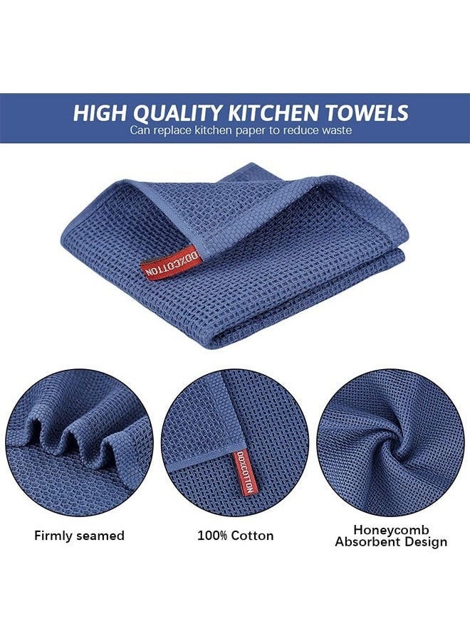 6-Piece Cotton Waffle Weave Dish Cloths,Super Soft and Absorbent Dish Towels Quick Drying Dish Rags, Multipurpose Cleaning Cloth (34*34CM) - Image 3