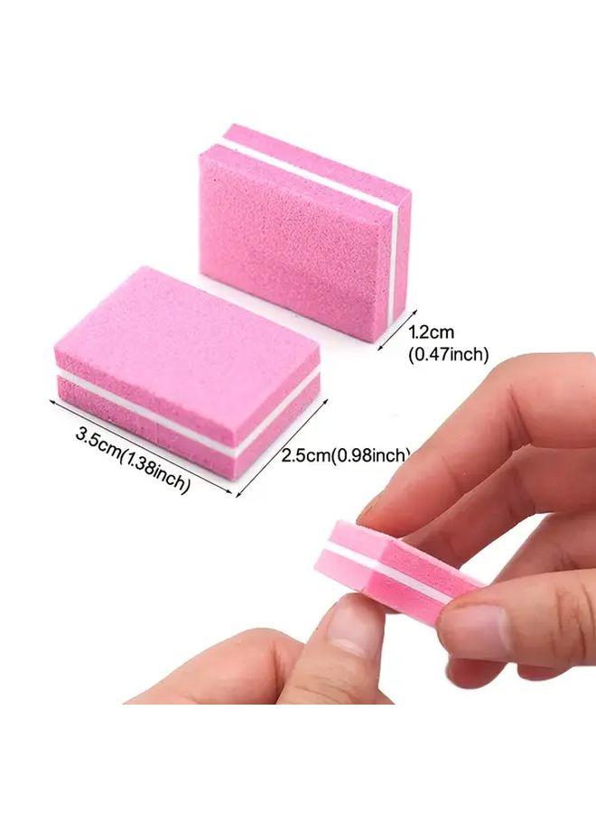 Purple Mini Nail Files 50 Pcs Double Sided Emery Boards For Professional Manicure Pedicure - Image 4