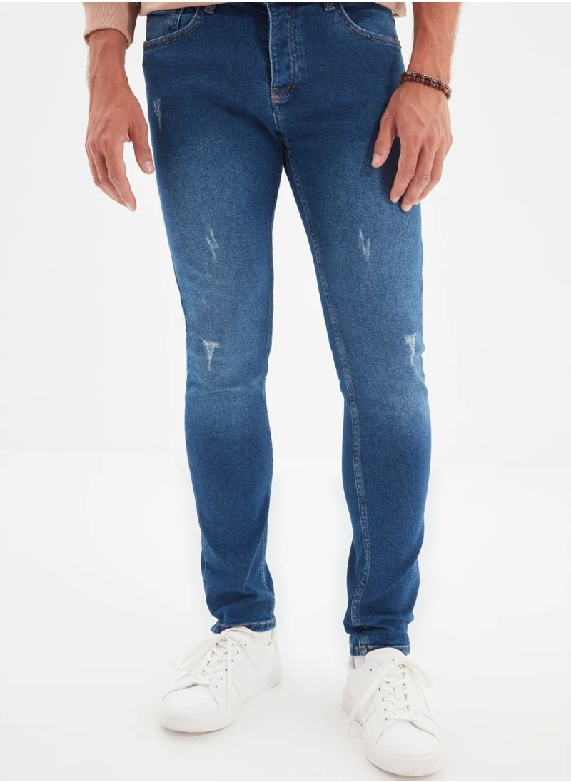 trendyol Mid Wash Skinny Fit Jeans