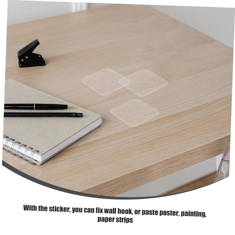 Sosoport 20Pcs Clear Double Sided Adhesive Pads Strong No Trace Stickers for Wall Decor Photos - Image 5