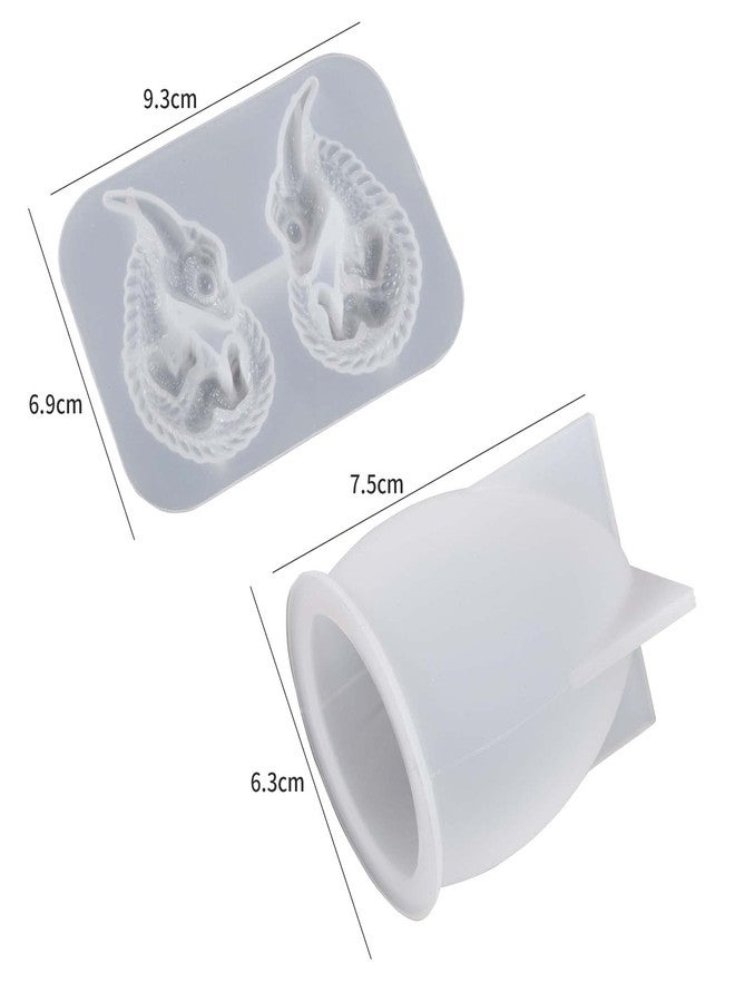 ESEDAGE 2 Pack Dragon Egg Mold - Dinosaur Silicone Mold for Resin, Candle, Easter Egg, Animal, Cartoon, Candles - Image 5