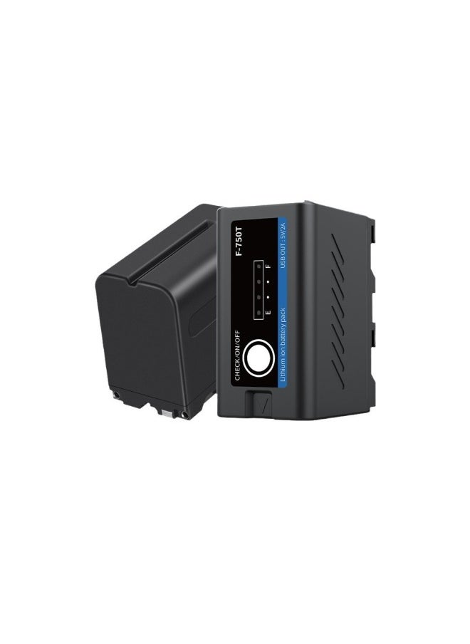 Generic - Direct Sale For Sony NP-F550 SLR Camera Battery Decoding NP-F750 Fill Light Battery-Standard Capacity:F550/f750/f970 Us Standard Charger - Image 1