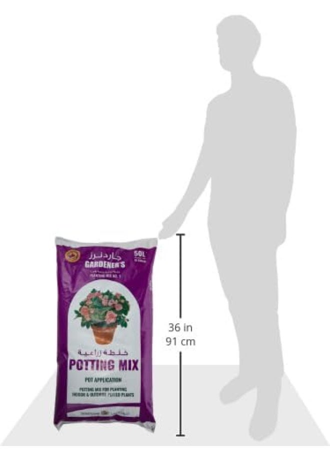 GARDENER'S All-Purpose Potting Soil & Garden Mix 50L – Nutrient-Rich Organic Planting Soil for Indoor & Outdoor Plants, Vegetables, Flowers, Herbs & Shrubs – Ideal for Garden Beds & Raised Beds - Image 4