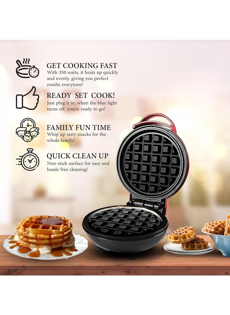 INFLUX Mini Waffle Maker 3-in-1 – Toaster, Pancake Maker, and Sandwich Grill – Essential Kitchen Appliance for Waffles, Toasties-Small Pancake Maker For Brownies, Cookies, Calzones and Hash Browns  - Image 3