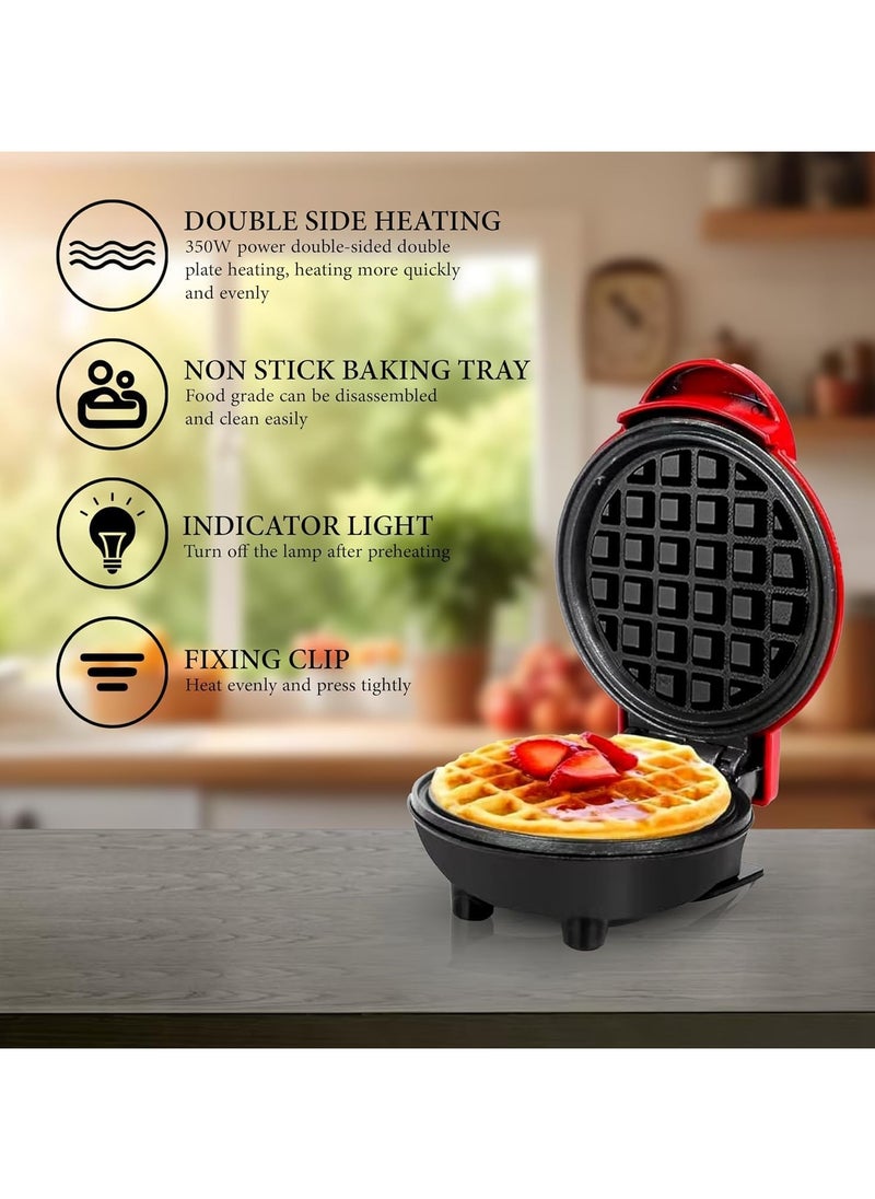 INFLUX Mini Waffle Maker 3-in-1 – Toaster, Pancake Maker, and Sandwich Grill – Essential Kitchen Appliance for Waffles, Toasties-Small Pancake Maker For Brownies, Cookies, Calzones and Hash Browns  - Image 4