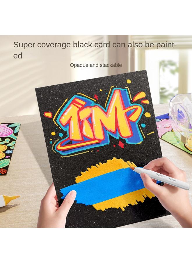 Bluejw Enmi Acrylic Marker Pen For Primary School Children Opaque Kindergarten Special Watercolor Pen Stackable Non-toxic Washable  - Image 4