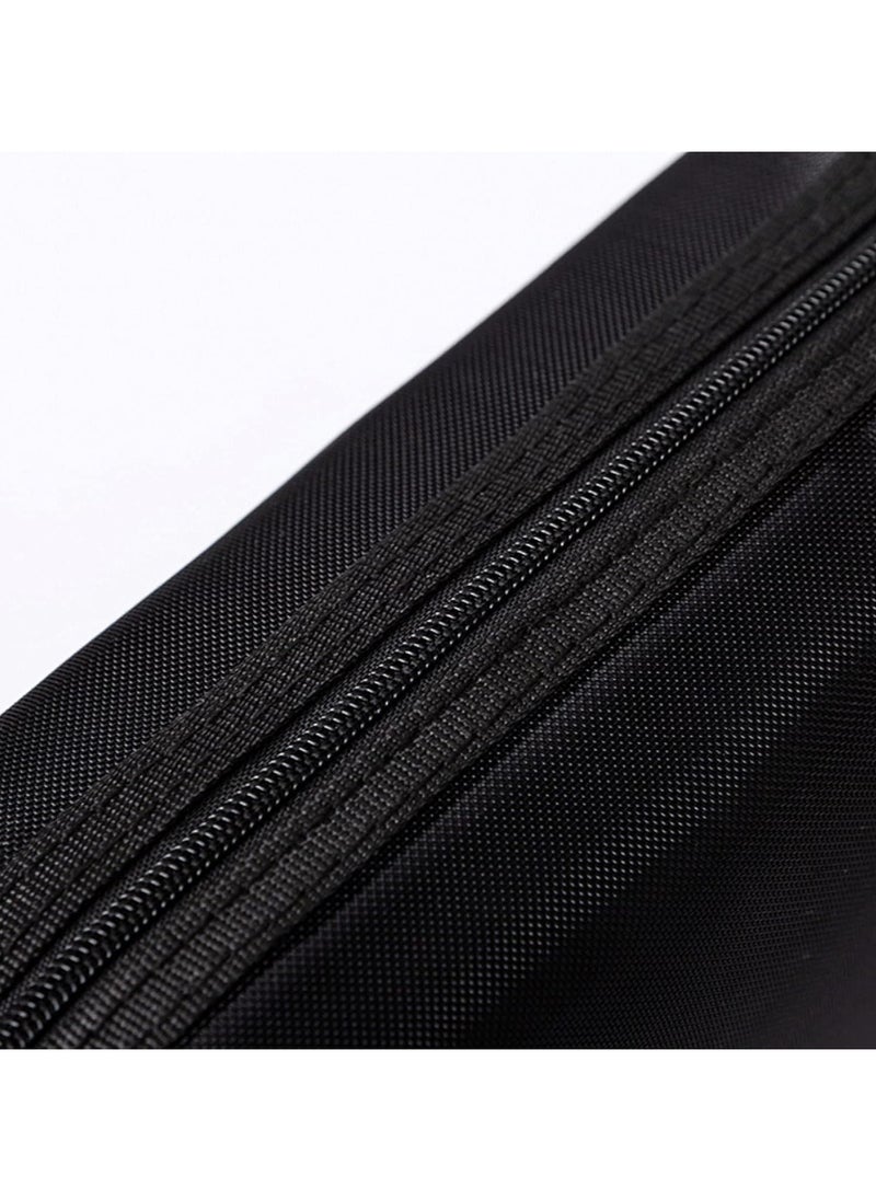 Generic 1PC Black Square Pencil Case - Large Capacity Breathable Transparent Mesh Nylon Pouch, Multi-Use for Stationery or Cosmetic Bag  - Image 5