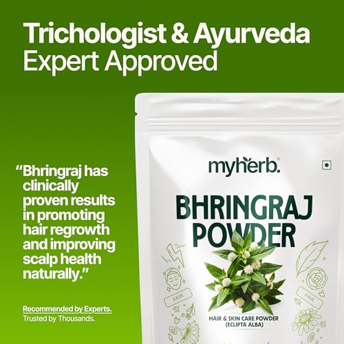 MYHERB مسحوق بهرينغراج عضوي طبيعي 100% (إكليبتا ألبا) || 227 جرام/0.5 رطل || للاستخدام - للبشرة، للشعر || للرجال والنساء - Image 5
