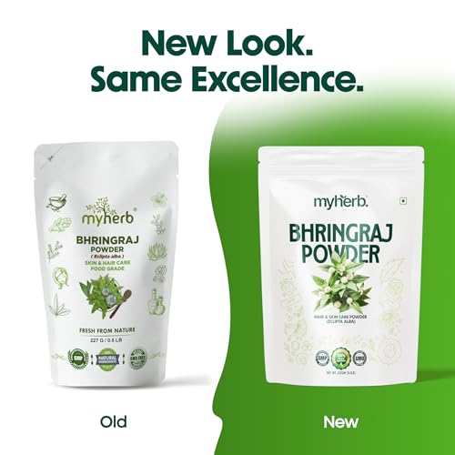 MYHERB مسحوق بهرينغراج عضوي طبيعي 100% (إكليبتا ألبا) || 227 جرام/0.5 رطل || للاستخدام - للبشرة، للشعر || للرجال والنساء - Image 2