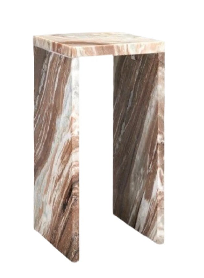 Layers Pre-Order | Orobico Side Table – Natural Marble - Image 1