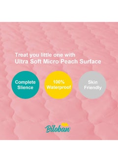 Biloban Biloban Bassinet Mattress Cover Compatible with Halo Bassinest Swivel Sleeper Bassinet Mattress Pad, 2 Pack, Microfiber, Waterproof and Soft, Pink  - Image 2