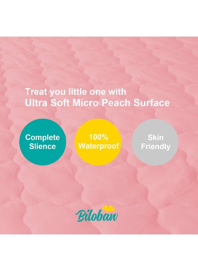 Biloban Biloban Bassinet Mattress Cover Compatible with Halo Bassinest Swivel Sleeper Bassinet Mattress Pad, 2 Pack, Microfiber, Waterproof and Soft, Pink  - Image 2