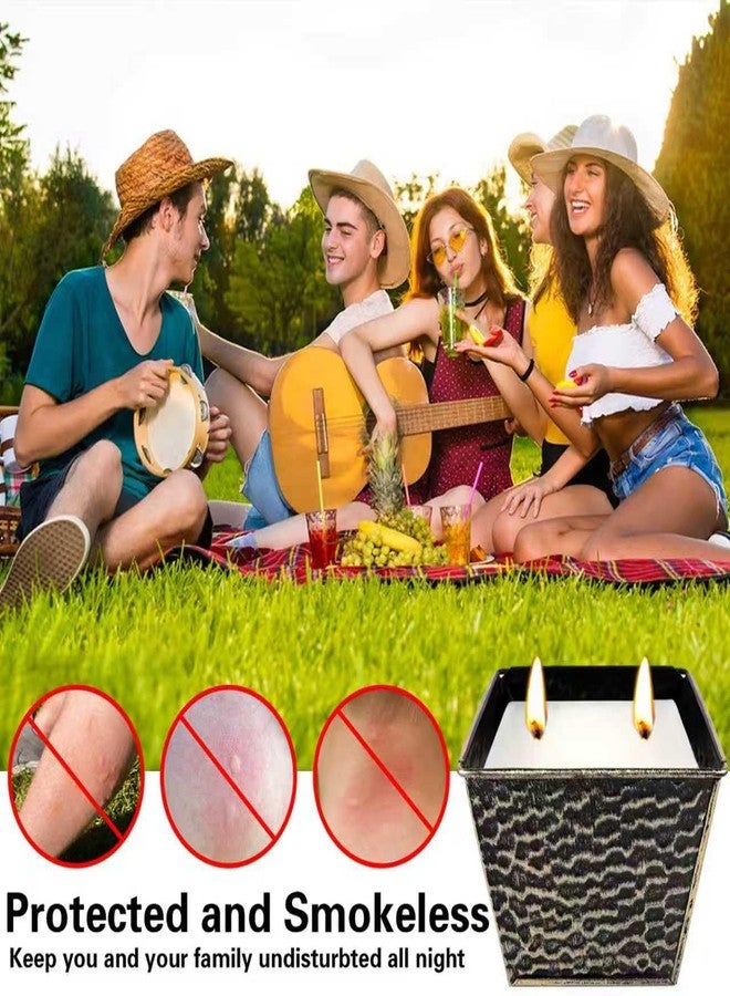 Jayhanvoe Citronella Candles Outdoor, Large 12oz 2-Pack Soy Wax Candles with Citronella Oil, 2 Wicks, 50-Hour Burn Time Each, Natural Outdoor Candles for Patio, Garden, Deck, Backyard and Summer Nights - Image 4