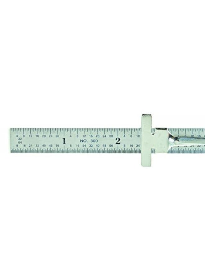 General Tools 6-Inch Flex Precision Stainless Steel Rule Chrome  1 Pack  300 1  - Image 3