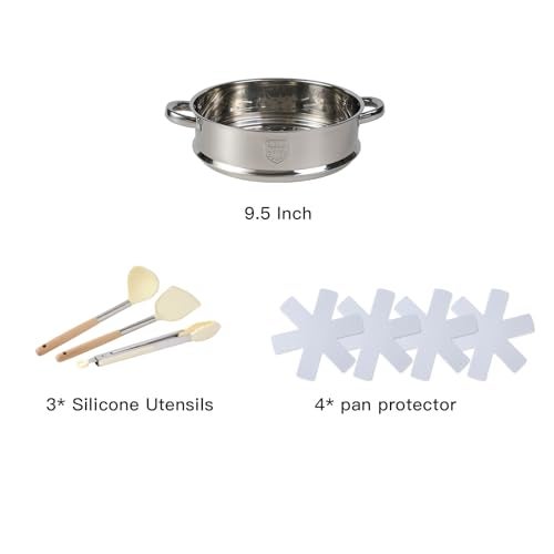 Anymark 16PCS Pots and Pans Set Non Stick Cookware Set Nonstick with Cooking Set - Image 3