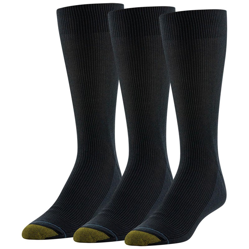 GOLDTOE Men's Metropolitan Crew Dress Socks, 3-Pairs - Image 1