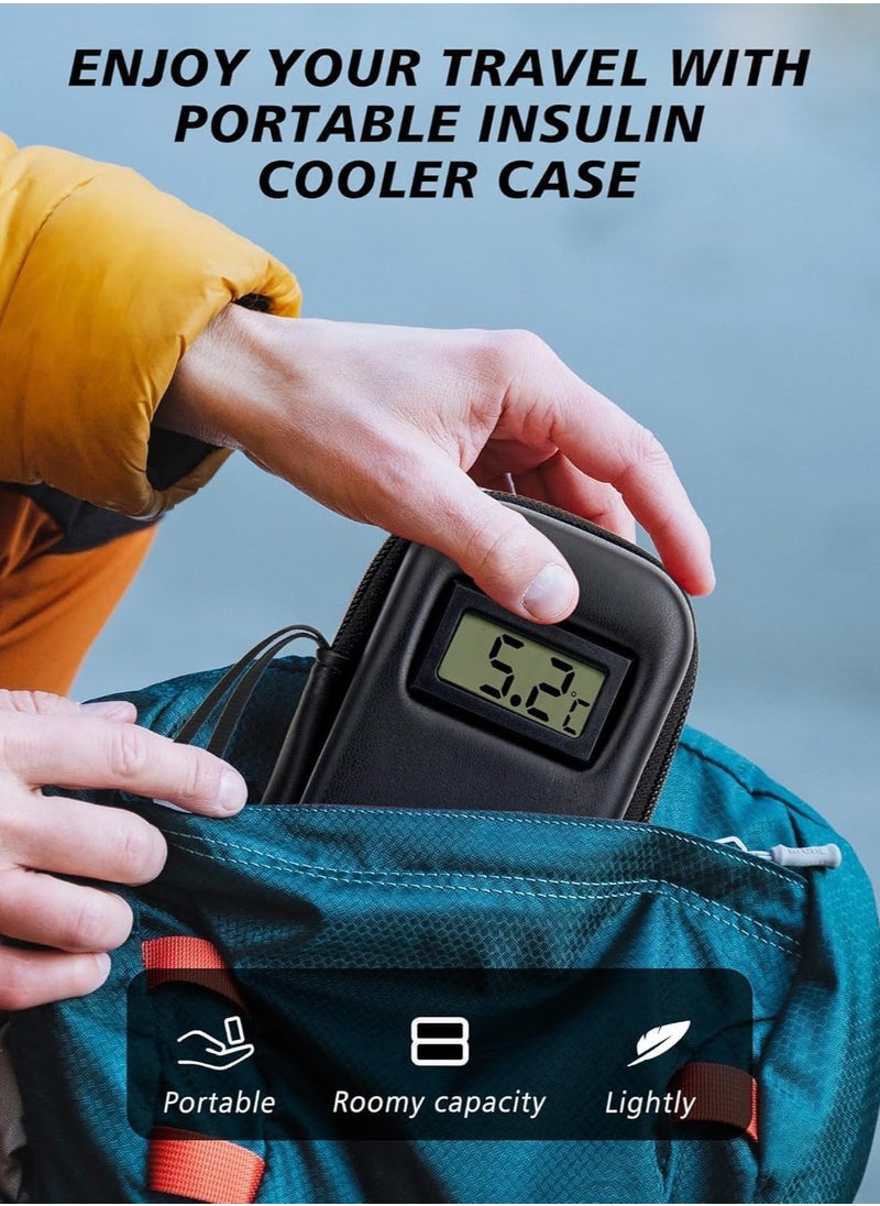 Skycare - Skycare Insulin Cooler Travel Case - TSA Approved Diabetic Medication Cooler with Real-Time Temperature Display and 2 Reusable Ice Packs - Image 1