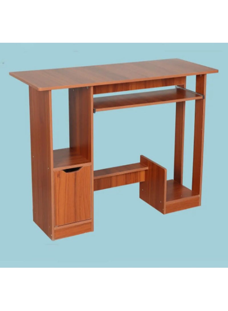 DubaiGallery Computer Laptop Desk Writing Study Table Desktop home Office Furniture with Storage Cabinet Storage Shelves  - Image 2