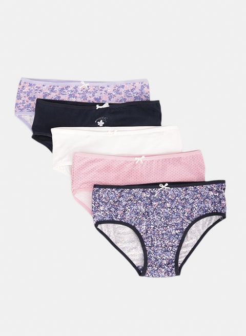 Pack of 5 Colored Brief Panties