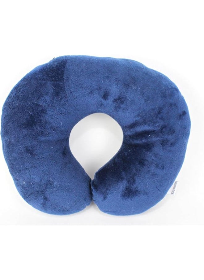 Generic - Comfy Neck Support Soft Fiber Travel Neck Pillow U-Shape For Car, Travel, Office,Airplane and Gifts - Blue - Image 1